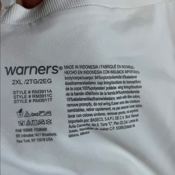 Warner’s White Bra - Picture 8 of 9